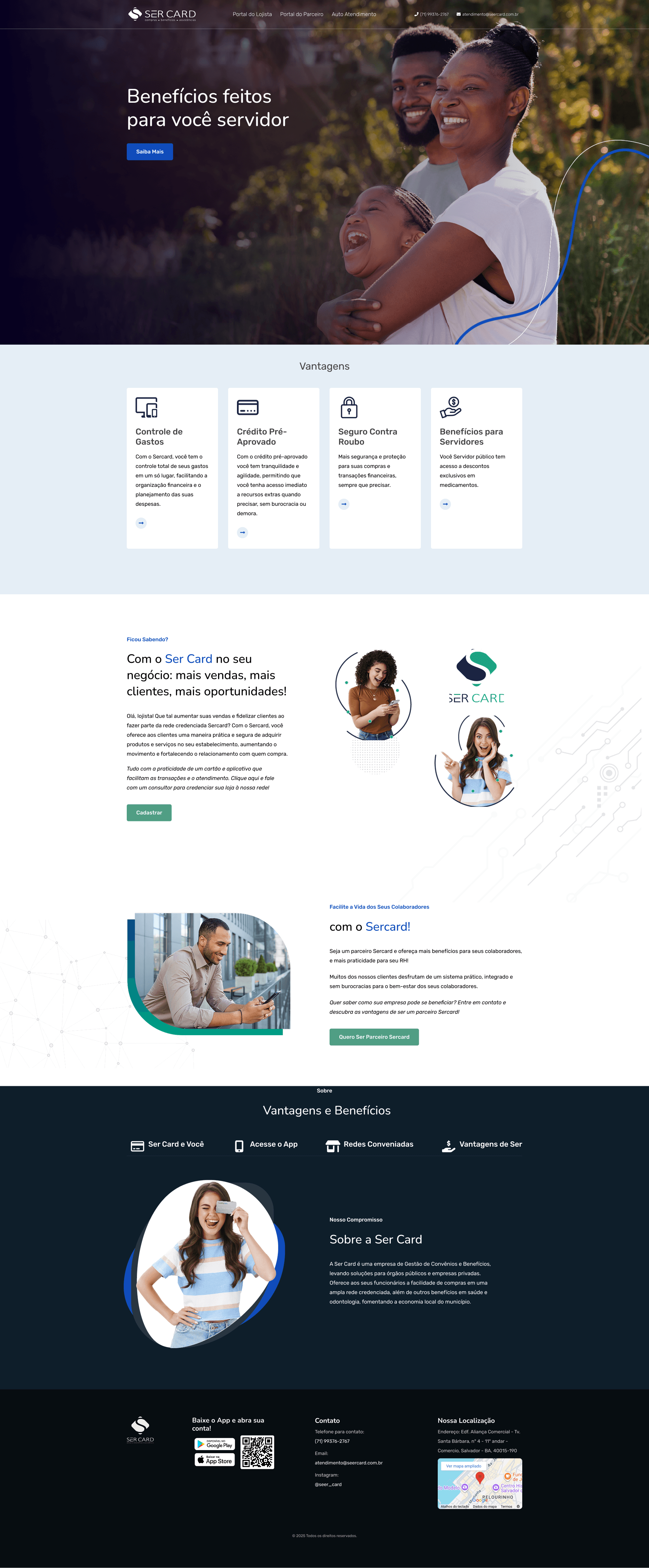 SeerCard Landing Page Desktop