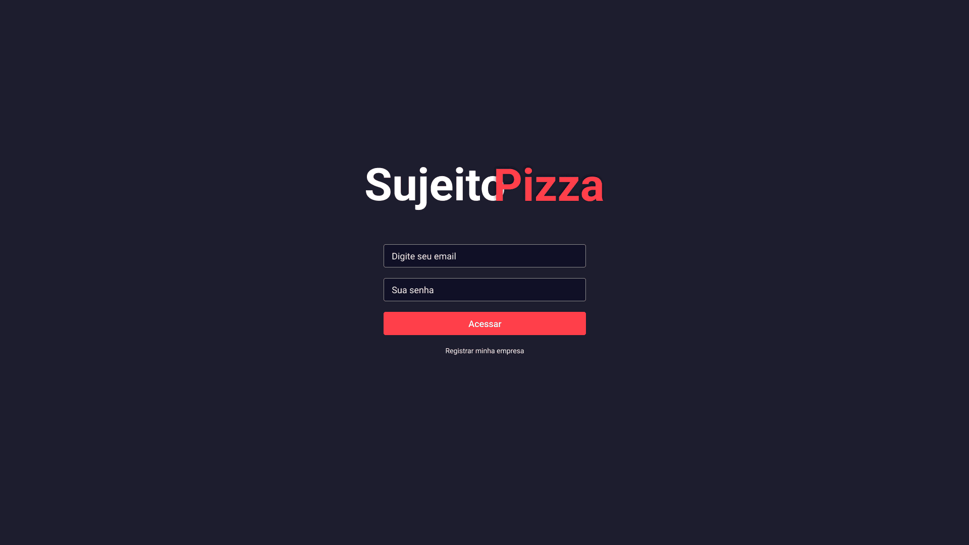 Sujeito Pizza Web Login